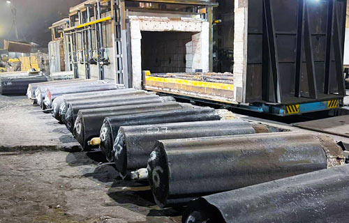 Готовые кузнечные слитки на площадке